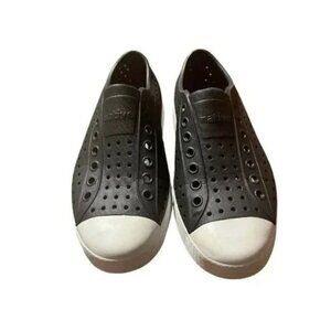 Native Jefferson Black SlipOn Shoes Mens5 Womens7 Lightweight Casual Sneakers